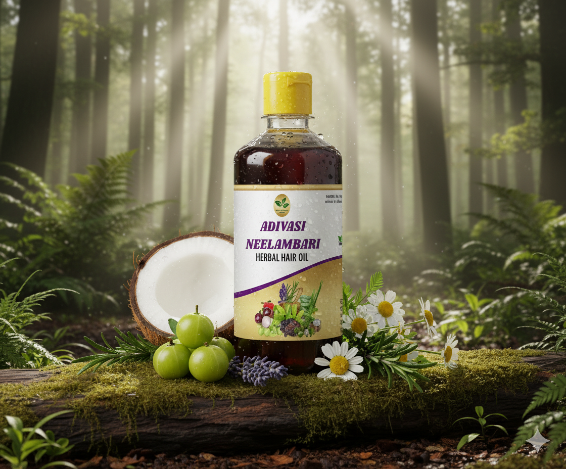 Adivasi Neelambari Herbal Hair Oil🌿