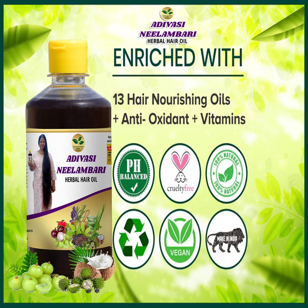 Adivasi Neelambari Herbal Hair Oil🌿