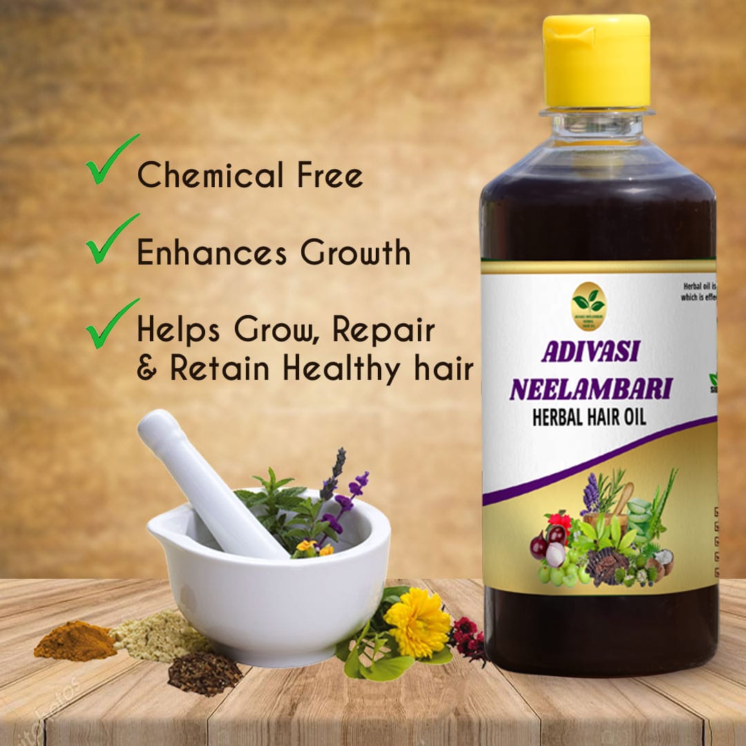 Adivasi Neelambari Herbal Hair Oil🌿