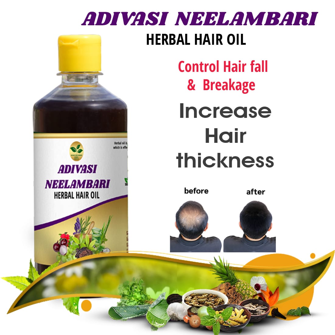 Adivasi Neelambari Herbal Hair Oil - Official Website – Neelambari ...